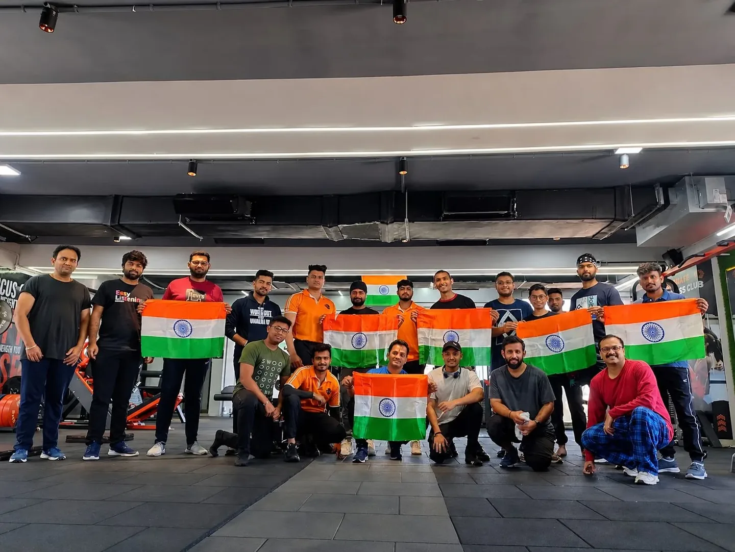 Members and coaches at Ultimate Fitness Club on Independence Day